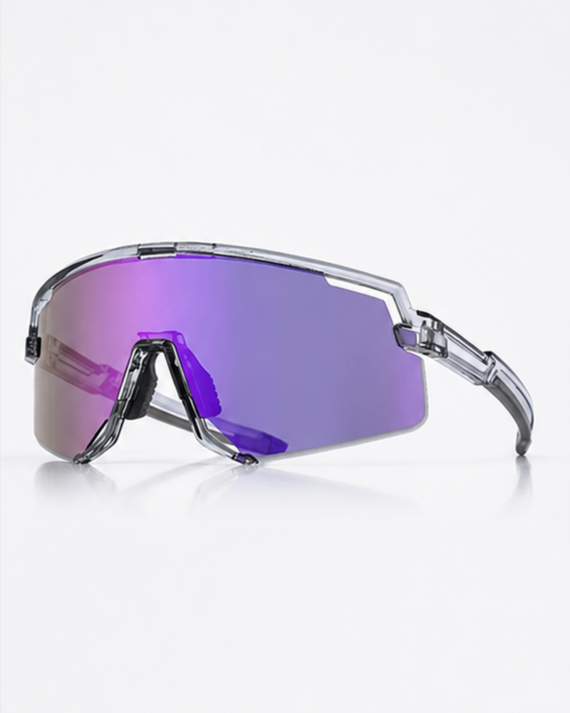 Ocean Drive Shield Sunglasses by 305 Club, one-piece shield lens running sunglasses