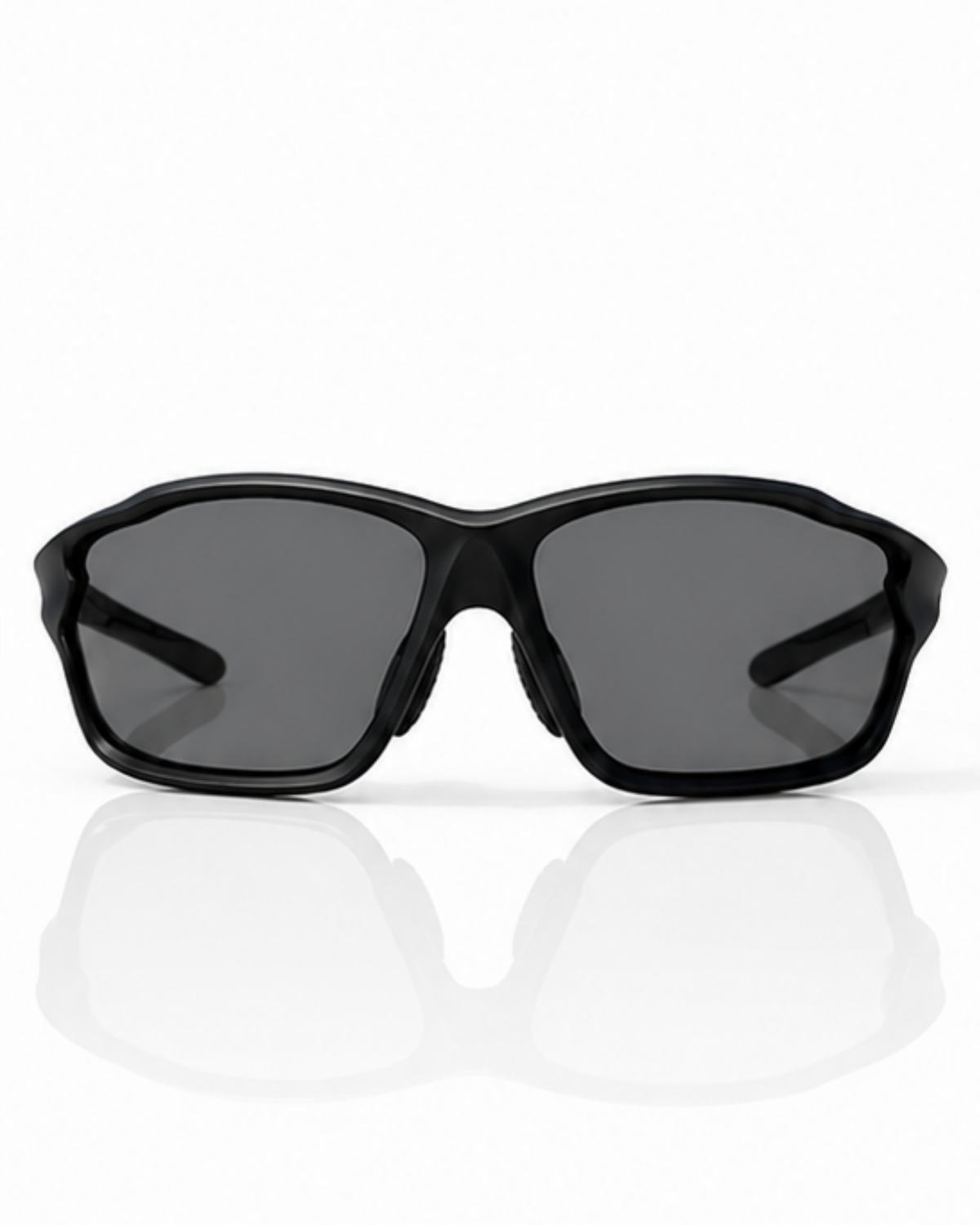 Coral Gables adjustable sunglasses front view, closed full rim around both polarized lenses