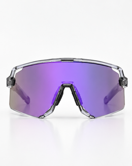 Front view of the Venetian Semi-Rimless Sunglasses with the top brow bar and rimless lower edge