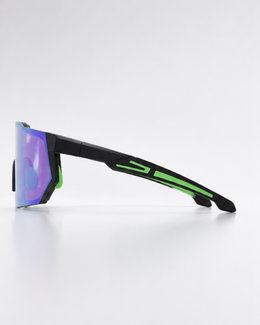 Side view of Bayside sunglasses showing the flexible TR90 temple arm and silicone grip