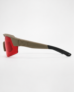 Side view of Virginia Key trail sunglasses showing the long rubber temple tip
