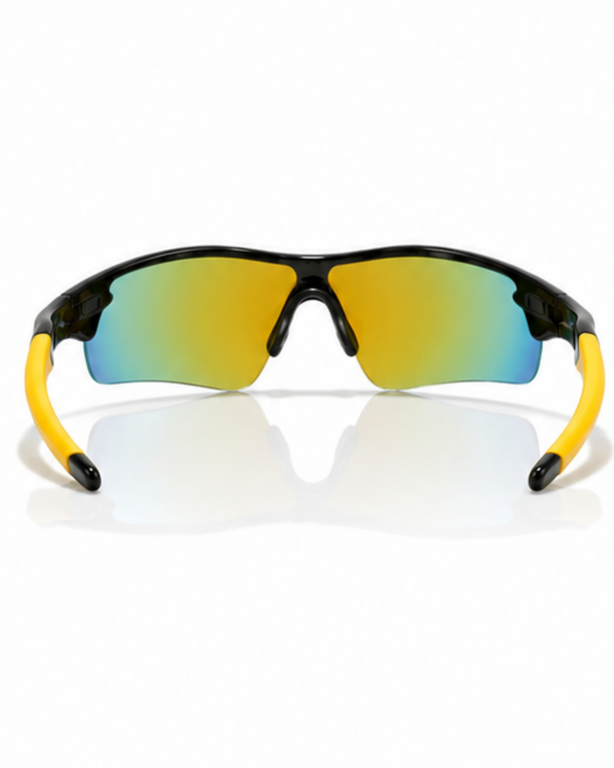 Rear view of Little Havana sunglasses showing the moulded bridge and rubber temple tips