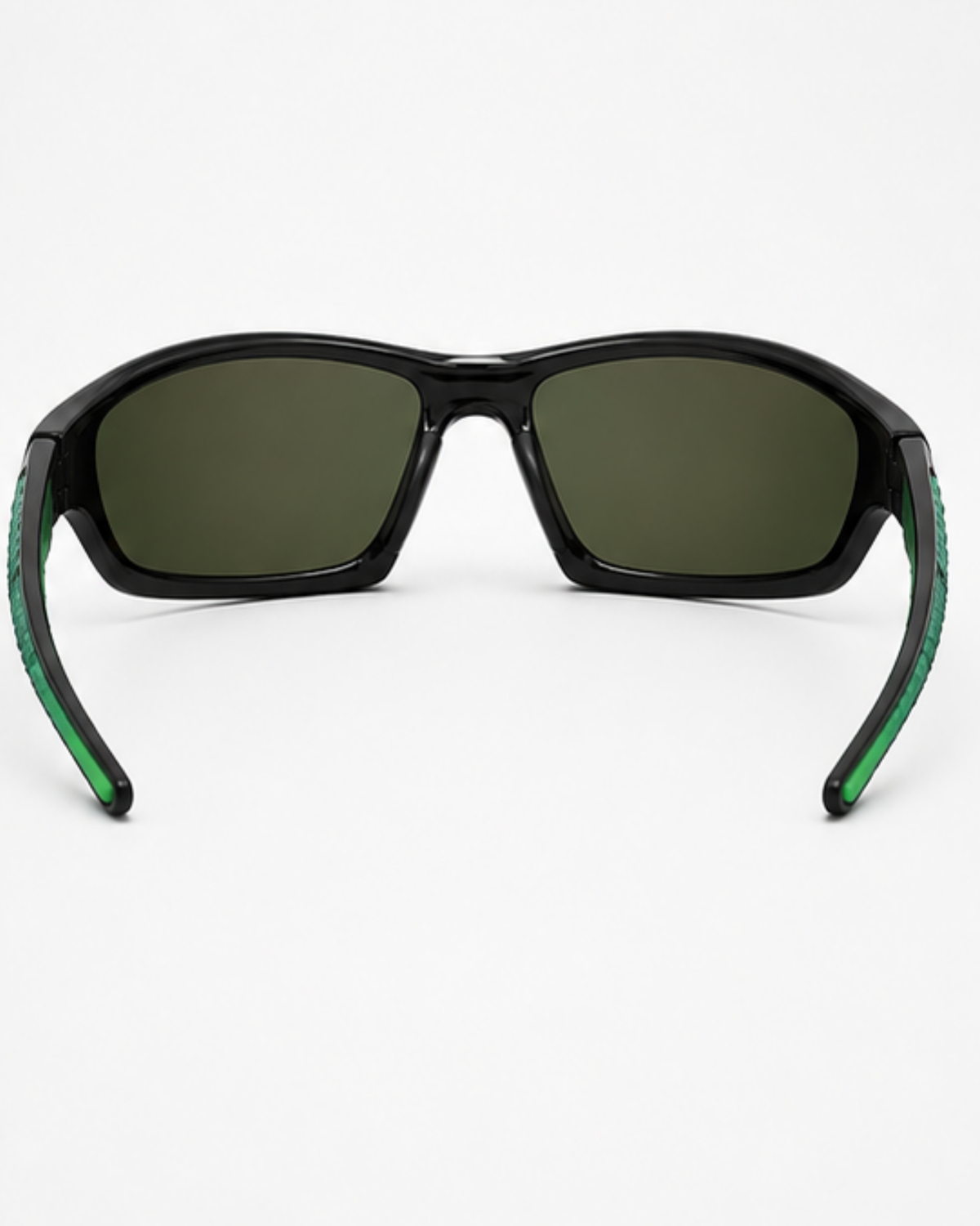Rear view of the Bal Harbour Polarized Sunglasses showing the inner lens tint and wrap curvature